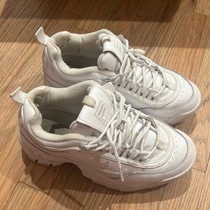 Fila white chunky sneakers size us 7 eu 38